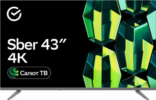 43" Телевизор Sber SDX-43U4014 серебро EAC