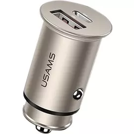 Автомобильное зарядное устройство Usams C 15 PD US-CC097 серебро