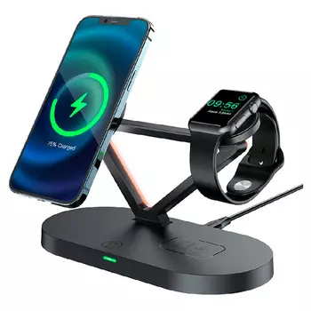 Беспроводное зарядное устройство Acefast E9 - 3 в 1 45W черное