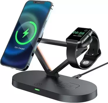 Беспроводное зарядное устройство Acefast E9 3 в 1 35W черное