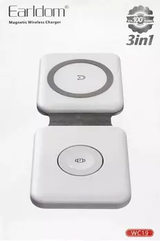 Беспроводное зарядное устройство Earldom WC19 3 in1