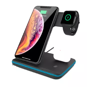 Беспроводное зарядное устройство Yesido 4в1 15w черное