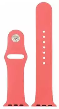 Браслет для AppleWatch (38/40 mm) силикон ярко-розовый