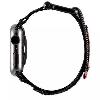 Браслет UAG для AppleWatch 49mm (42-44-45mm) нейлоновый на липучке черный