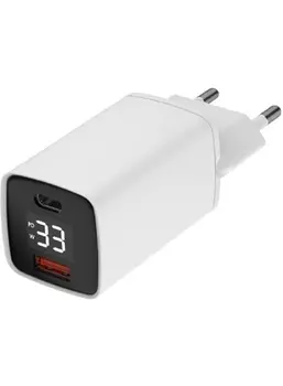 Cетевое зарядное устройство Maxvi A402PD LED белое