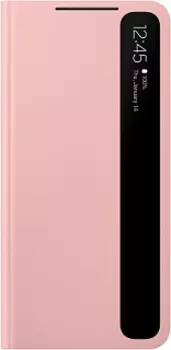 Чехол-книжка для Samsung Galaxy S21 Smart Clear View Cover розовый