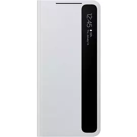Чехол-книжка для Samsung Galaxy S21 Ultra Smart Clear View Cover серая