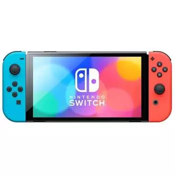 Игровая приставка Nintendo Switch OLED neon (неоново синий/неоново красный)