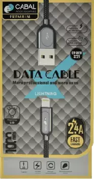 Кабель Lightning Cabal Premium CP-DCB-3221 серебристый