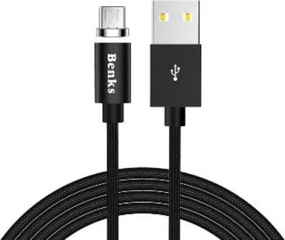 Кабель microUSB Benks магнитный D-21 черный