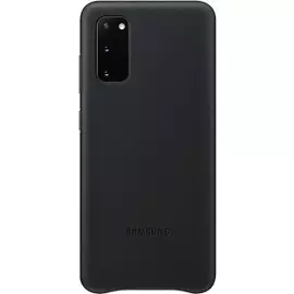 Кожаная накладка для Samsung Galaxy S20 Leather Cover черная