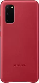 Кожаная накладка для Samsung Galaxy S20 Leather Cover красный
