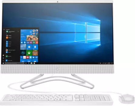 Моноблок HP 24-f0181ur AiO 23.8" 1920x1080/Core i3 9100T 3.1Ghz/4Gb/1Tb/noDVD/Int:HD G630/w1y/5.92kg/Snow White/DOS + USB KBD, USB MOUSE (8XP39EA)
