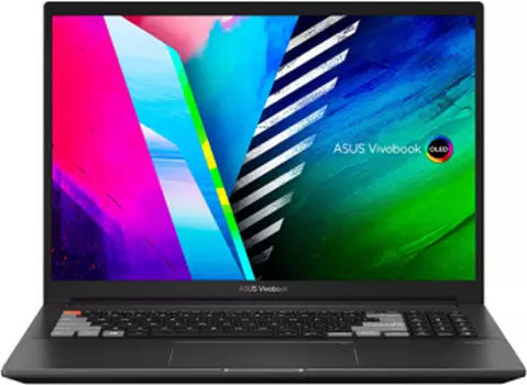 Ноутбук Asus VivoBook Pro M7600QC-L2003 +bag 16" 3840x2400 OLED 16:10/Ryzen 7 5800H 3.2Ghz/16Gb/1024PCISSD/noDVD/Ext:RTX3050 4Gb/Cam/BT/WiFi/w2y/1.95kg/Black/DOS (90NB0V81-M01010)