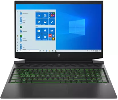 Ноутбук HP Pavilion Gaming 16-a0041ur 16.1"FHD AG IPS 60Hz 300nits/Core i7-10750H hexa/16GB 2x2933/1TB 7200RPM+256PCIe/GTX1660Ti 6GB MaxQ/W10/3cells 52.5Whr/ShadowBlack w/Acid green pattern (2X0P9EA)