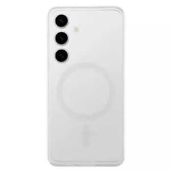 Пластиковая накладка Clear Case Magnetic для Samsung Galaxy S24 прозрачная