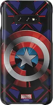 Пластиковая накладка для Samsung Galaxy S10e Friends MARVEL Captain America
