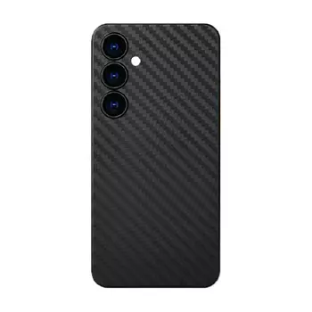 Пластиковая накладка Luxo для Samsung Galaxy S24 под карбон черная