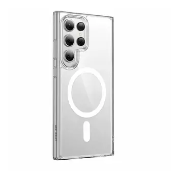 Пластиковая накладка Monarch Premium MagSafe для Samsung Galaxy S24 Ultra прозрачная