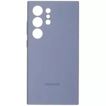Пластиковая накладка Silicone Case для Samsung Galaxy S24 Ultra Purple (фиолетовый) EAC