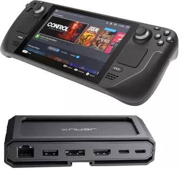 Портативная игровая консоль Valve Steam Deck OLED 512GB + Док-станция JSAUX USB-C 11-в-1