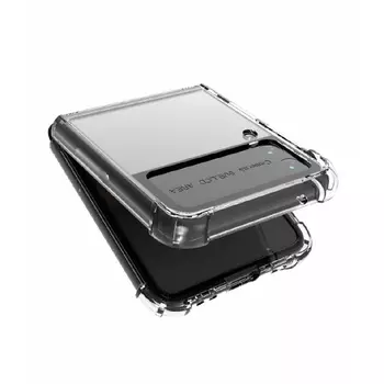 Противоударная пластиковая накладка для Samsung Galaxy Z Flip 4 прозрачная