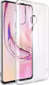Противоударная силиконовая накладка для Samsung Galaxy A21 прозрачный