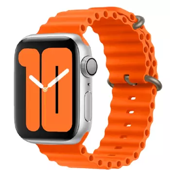 Ремешок Ocean Band для AppleWatch 42/44/45/49mm силиконовый оранжевый