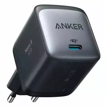 Сетевое зарядное устройство Anker PowerPort Nano II GaN 65W Type-C чёрное