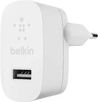 Сетевое зарядное устройство Belkin 1USB, 12 W (WCA002vfWH) белое