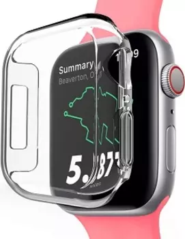 Силиконовая накладка для Apple Watch 44 mm US-BH486 прозрачная