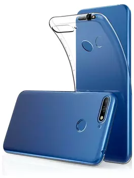 Силиконовая накладка для Huawei Honor 8A prime прозрачный