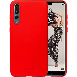 Силиконовая накладка для Huawei P20 Pro Hana красная