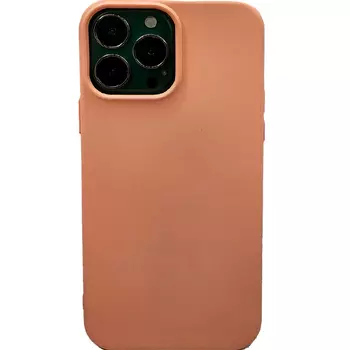 Силиконовая накладка для iPhone 13 Pro Max (SC) пудровая Partner