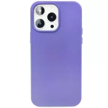 Силиконовая накладка для iPhone 14 Pro Max (SC) фиолетовая