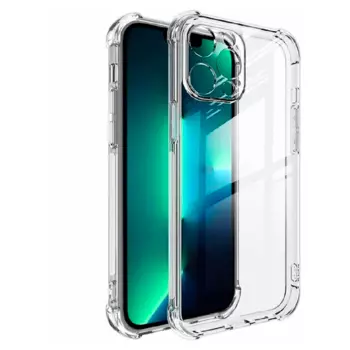 Силиконовая накладка для iPhone 14 Pro Max прозрачная c усиленными углами