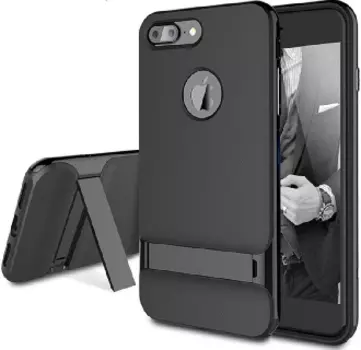 Силиконовая накладка для iPhone 7 Plus/8 Plus iPefet под кожу черная