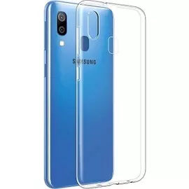 Силиконовая накладка для Samsung Galaxy A20/А30 прозрачная