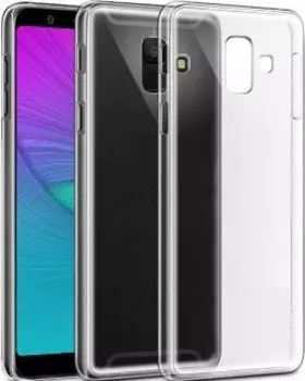 Силиконовая накладка для Samsung Galaxy A6 Plus (2018) прозрачная