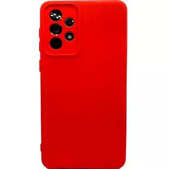 Силиконовая накладка для Samsung Galaxy A73 (SC) красная