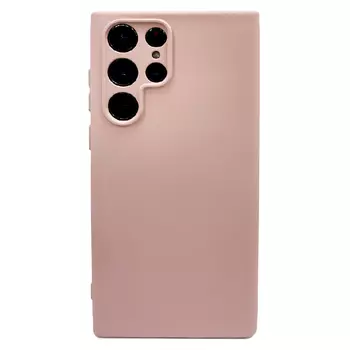 Силиконовая накладка для Samsung Galaxy S22 Ultra какао