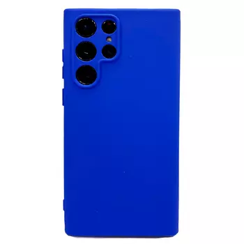 Силиконовая накладка для Samsung Galaxy S22 Ultra синяя