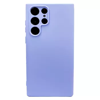 Силиконовая накладка для Samsung Galaxy S22 Ultra светло-фиолетовая Partner