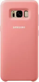 Силиконовая накладка для Samsung Galaxy S8 Silicone Cover розовая