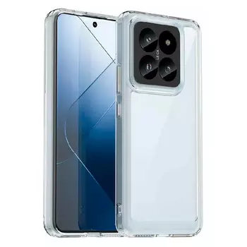 Силиконовая накладка Partner для Ксиаоми 14 прозрачная