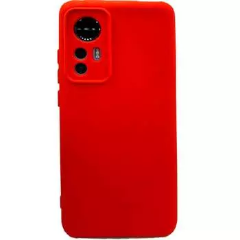 Силиконовая накладка для Xiaomi Mi 12/12X (SC) красная