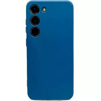 Силиконовая накладка Monarch для Samsung Galaxy S23 синяя