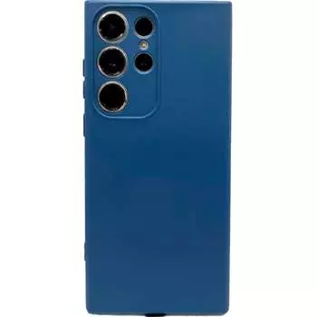 Силиконовая накладка Monarch для Samsung Galaxy S23 Ultra синяя
