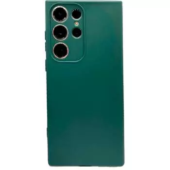 Силиконовая накладка Monarch для Samsung Galaxy S23 Ultra зеленая