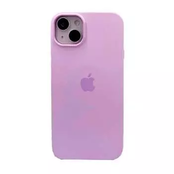 Силиконовая накладка Silicone Case с MagSafe для iPhone 14 светло-фиолетовая UAE